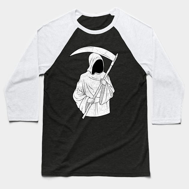 Grim Reaper Baseball T-Shirt by valentinahramov